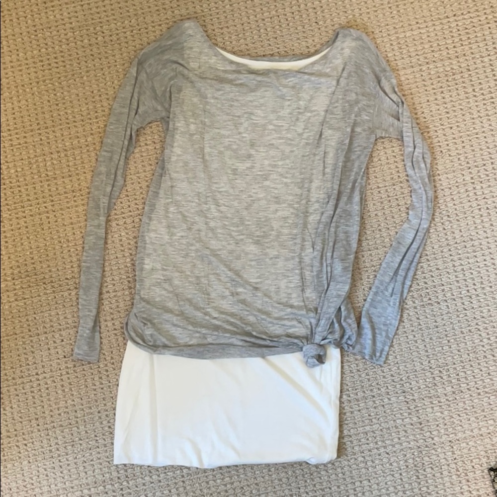 Grey/cream knit dress by Thurs,Fri,Sat,Sun,.....